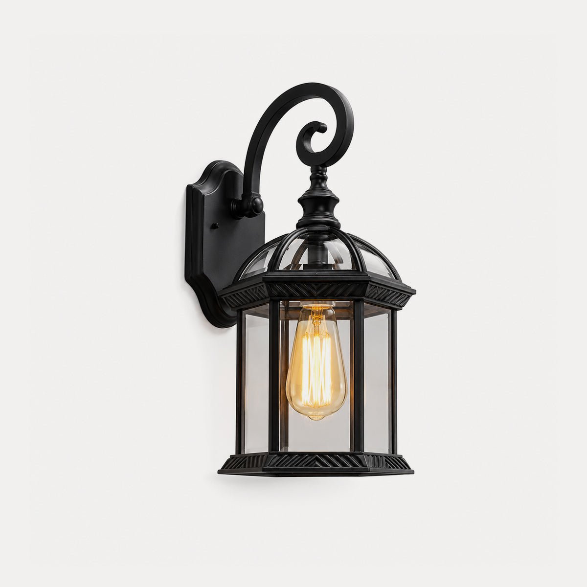 Dimmable Outdoor Scroll Arm Coach Wall Lights - Pulens