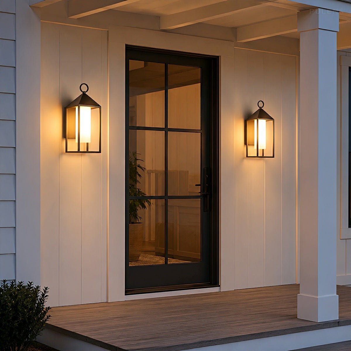 Dimmable Box Lantern Outdoor Wall Light - Pulens