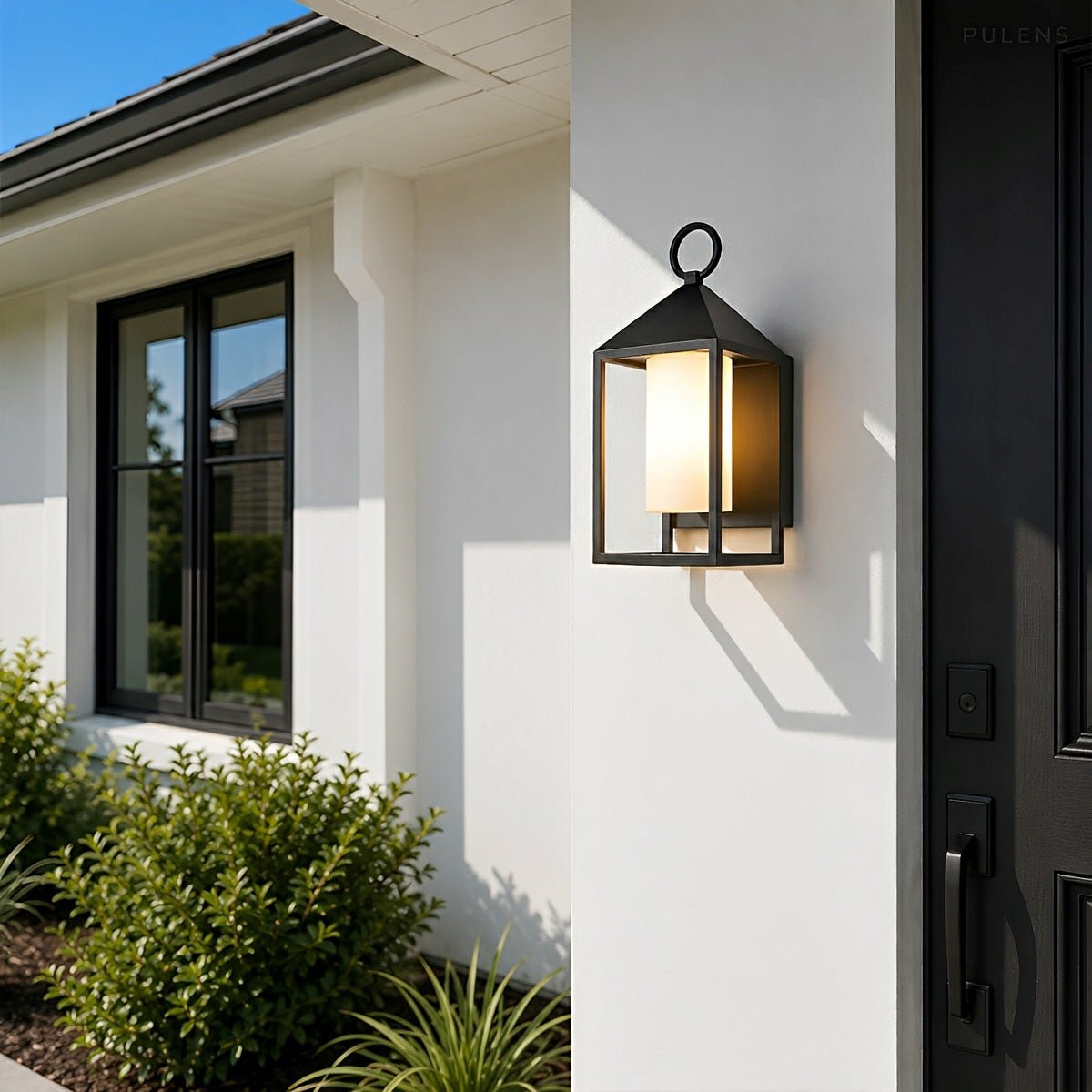 Dimmable Box Lantern Outdoor Wall Light - Pulens