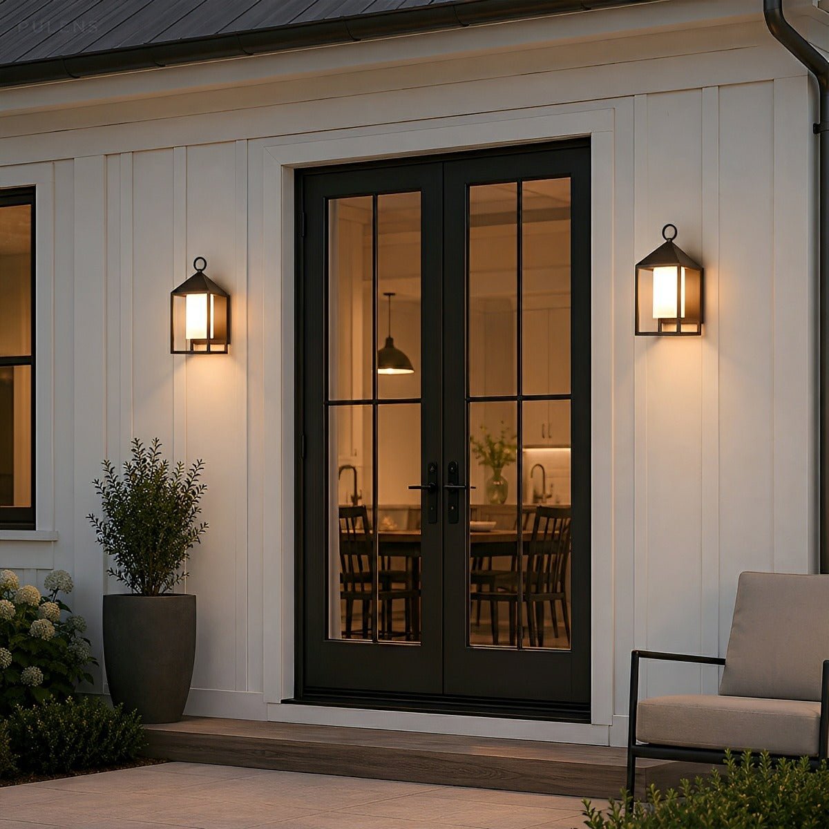 Dimmable Box Lantern Outdoor Wall Light - Pulens