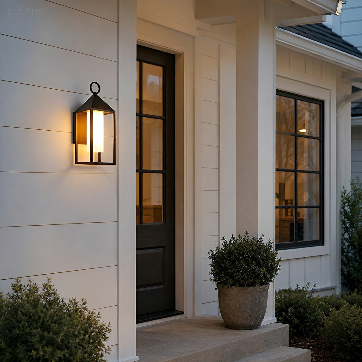 Dimmable Box Lantern Outdoor Wall Light - Pulens
