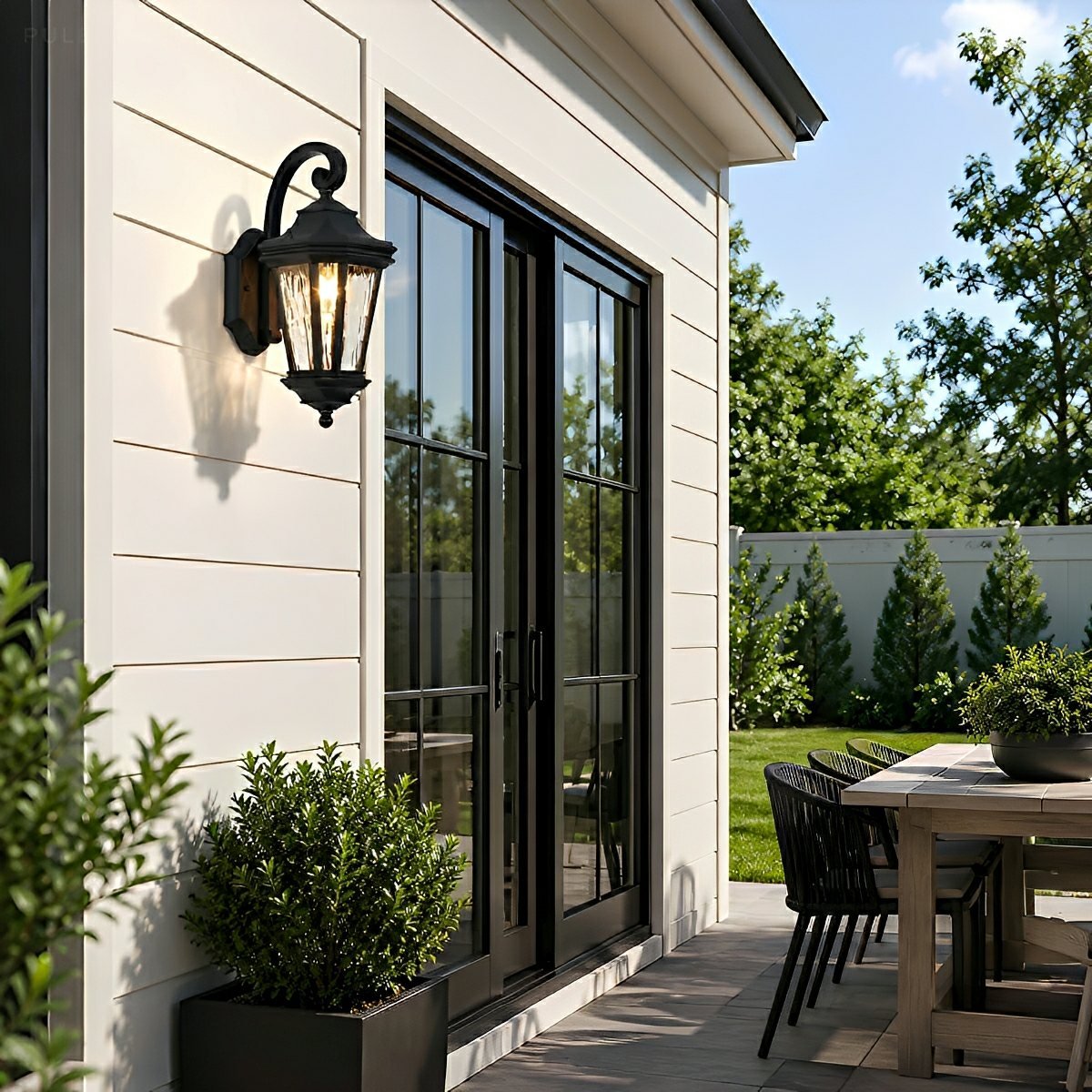 Dimmable Carriage Outdoor Wall Light - Pulens