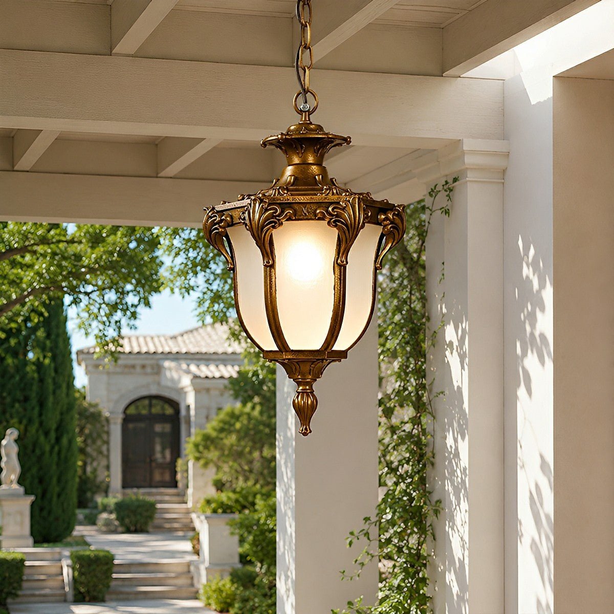 Dimmable Estate Coach Outdoor Pendant Light - Pulens