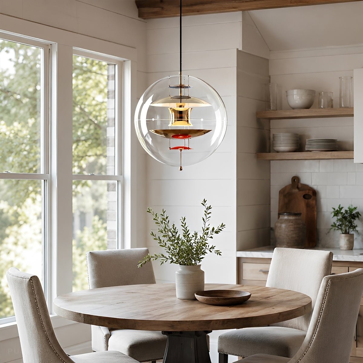 Dimmable Modern Orb Globe Pendant Light - Pulens