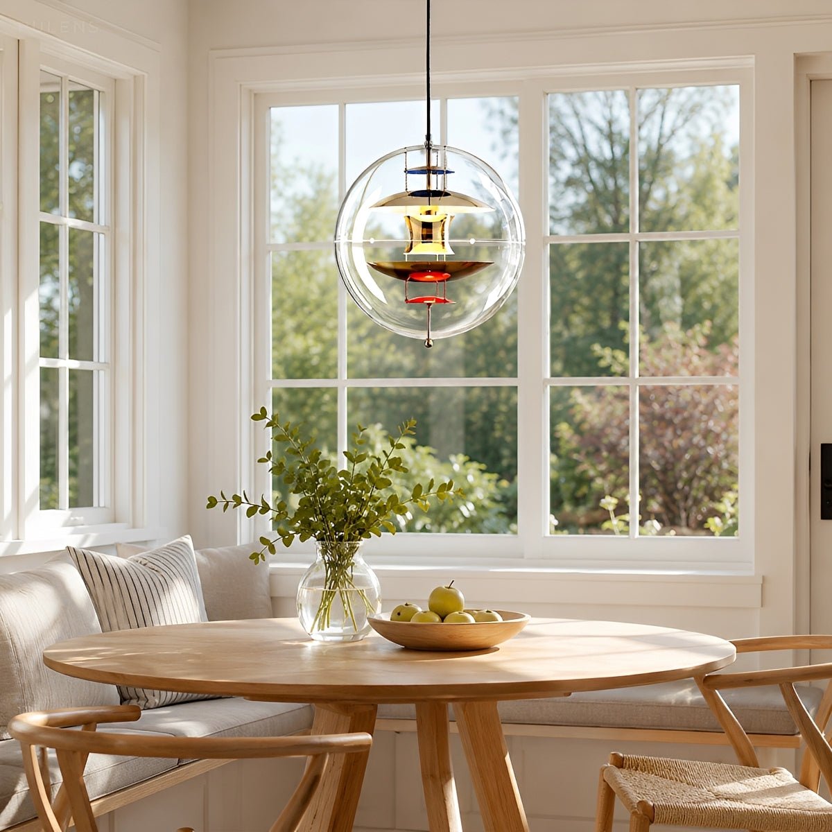 Dimmable Modern Orb Globe Pendant Light - Pulens