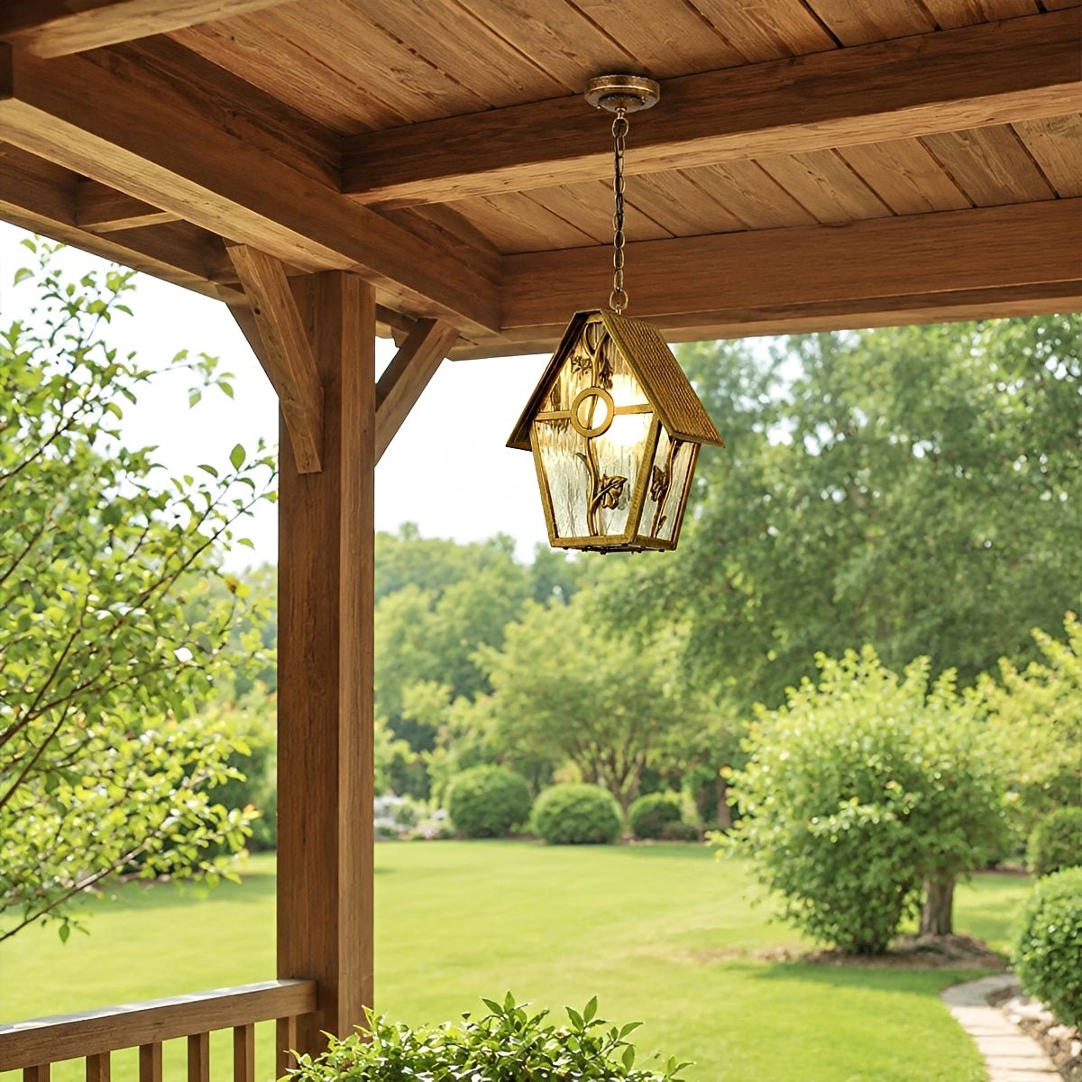 Dimmable Cottage Outdoor Pendant Light - Pulens