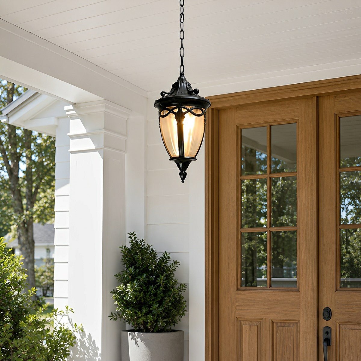Dimmable Classic Coach Outdoor Pendant Light - Pulens