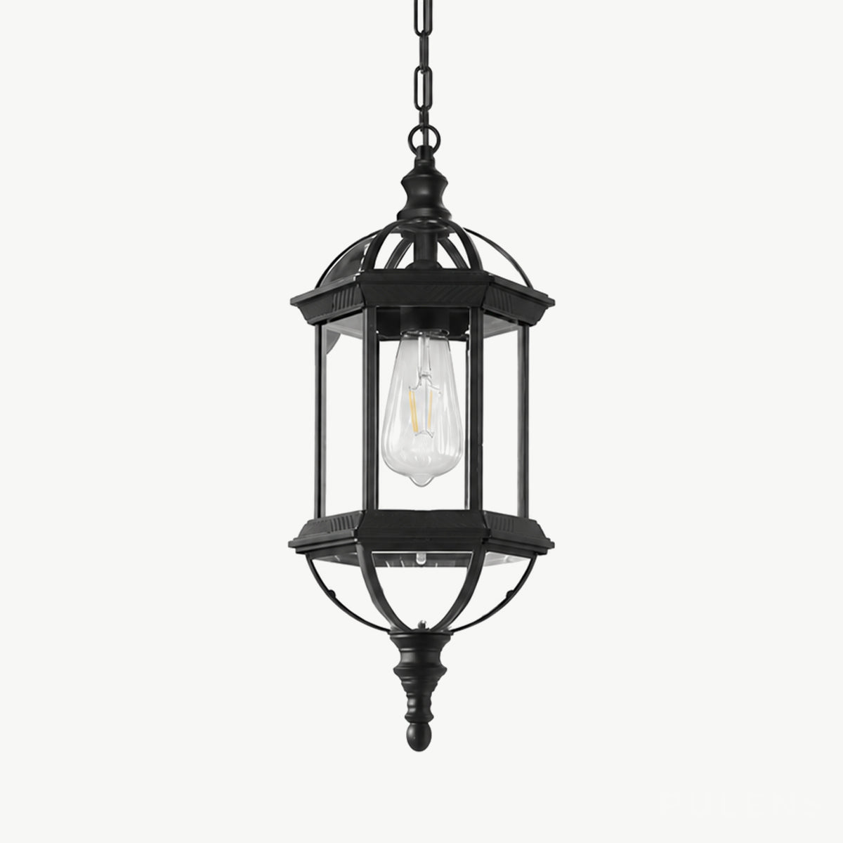 Dimmable Open Cage Outdoor Pendant Light - Pulens