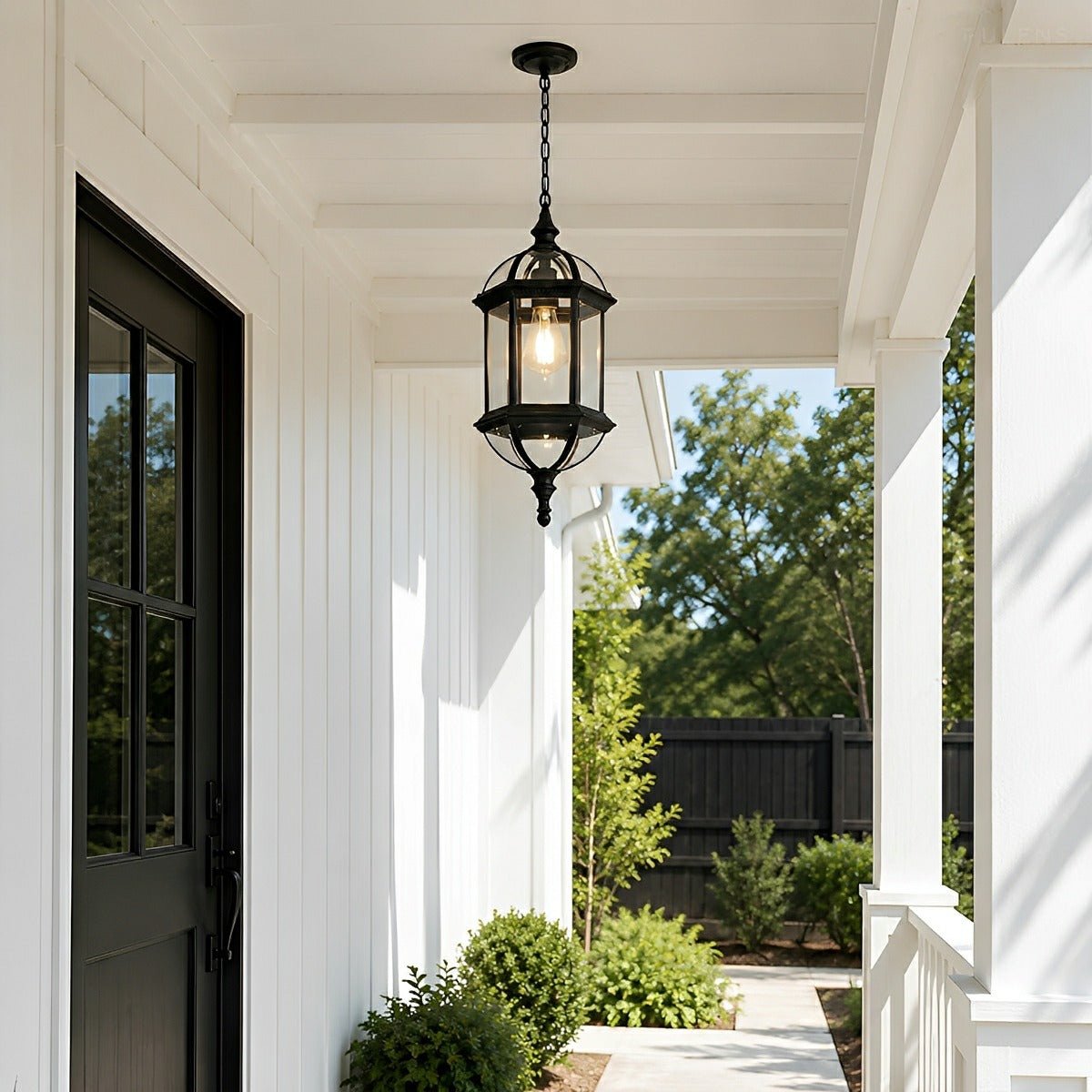 Dimmable Open Cage Outdoor Pendant Light - Pulens