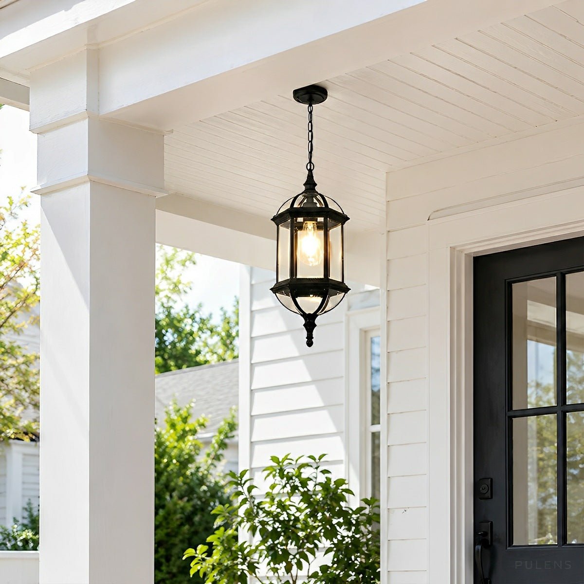 Dimmable Open Cage Outdoor Pendant Light - Pulens