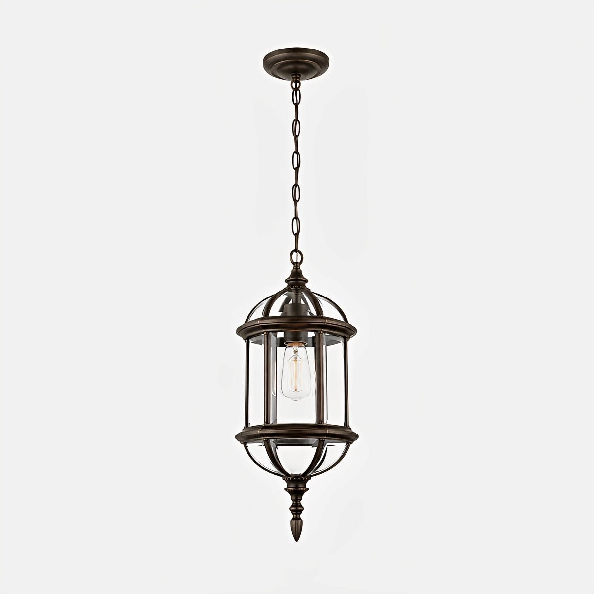 Dimmable Open Cage Outdoor Pendant Light - Pulens