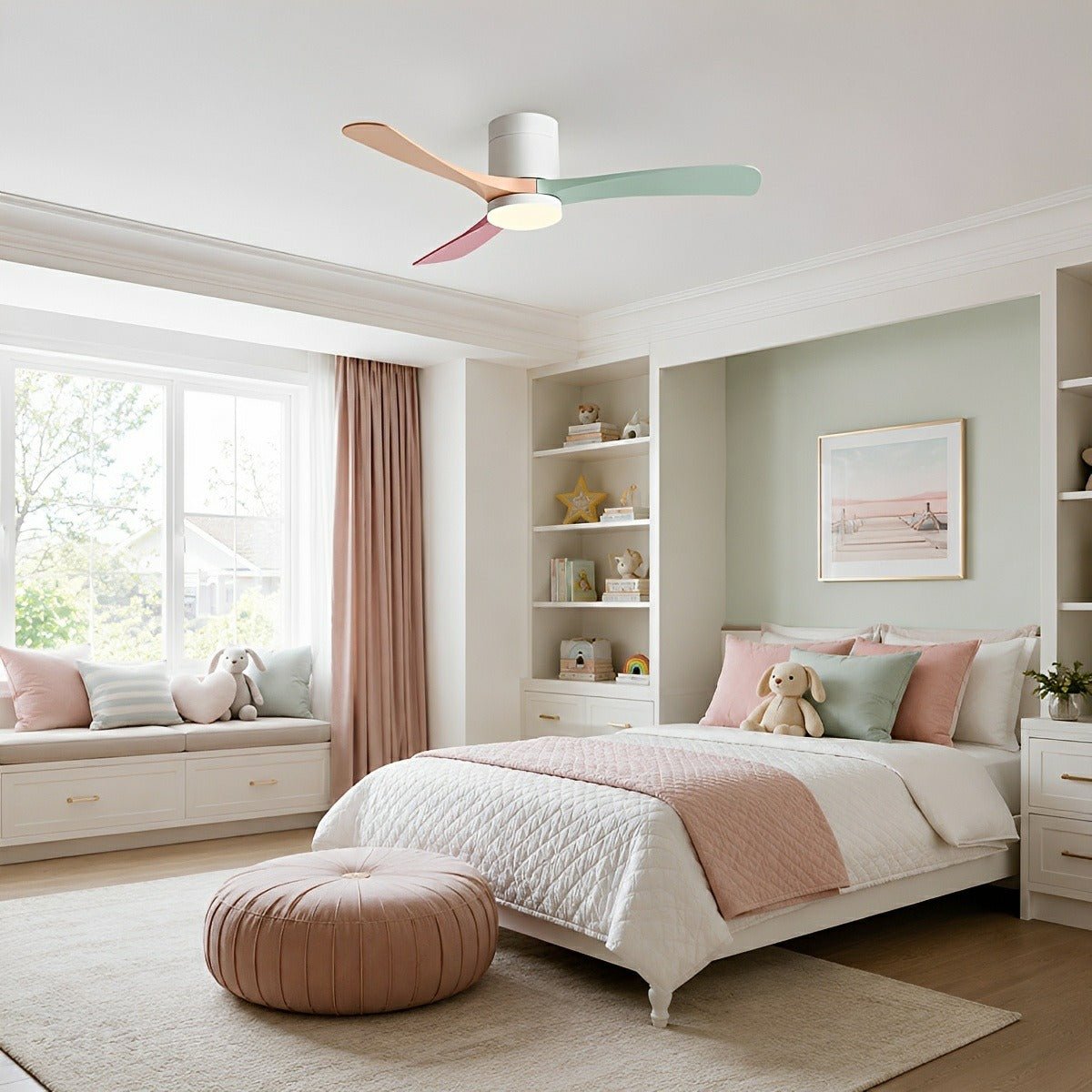 Modern Dimmable 3 Blade Ceiling Fan with Light - Pulens