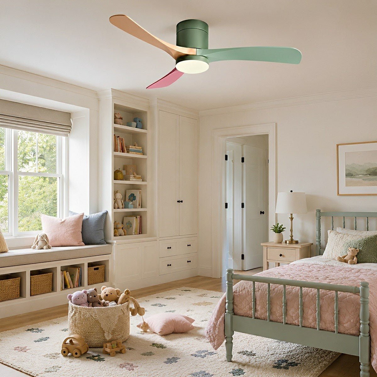 Modern Dimmable 3 Blade Ceiling Fan with Light - Pulens