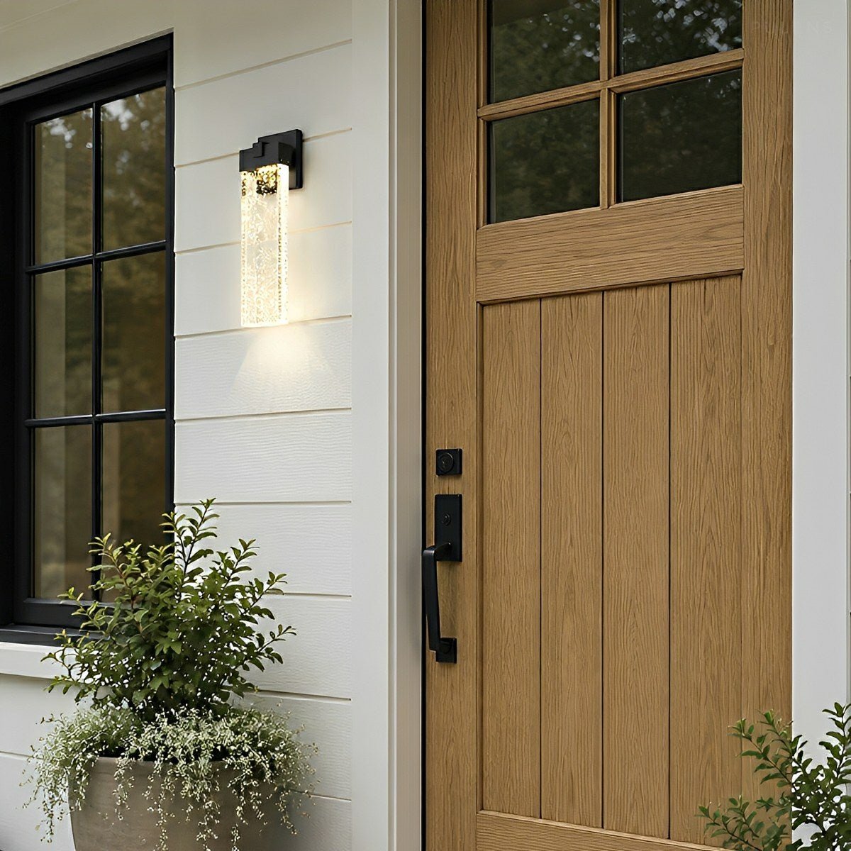 Modern Dimmable Crystal Bubble Outdoor Wall Light - Pulens