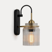 Dimmable Modern Fluted Glass Wall Sconce - Pulens