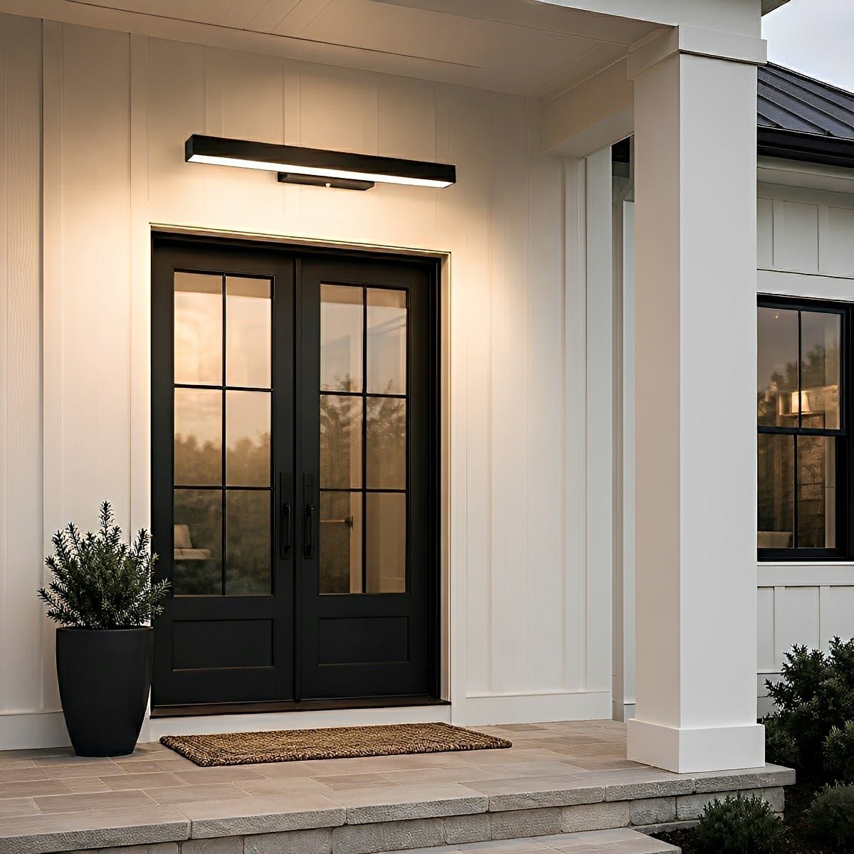 Dimmable Modern Sleek Linear Outdoor Wall Light - Pulens