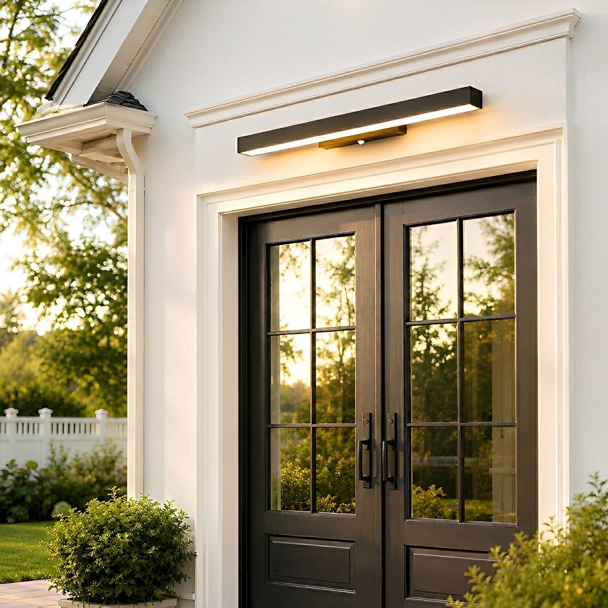 Dimmable Modern Sleek Linear Outdoor Wall Light - Pulens