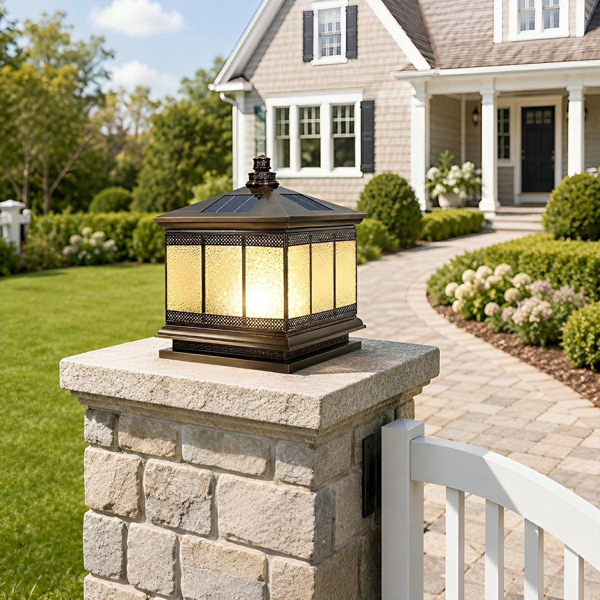 Dimmable Mission Outdoor Post Cap Light - Pulens