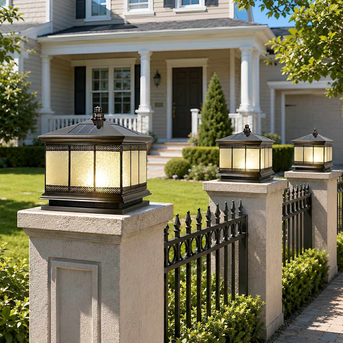 Dimmable Mission Outdoor Post Cap Light - Pulens