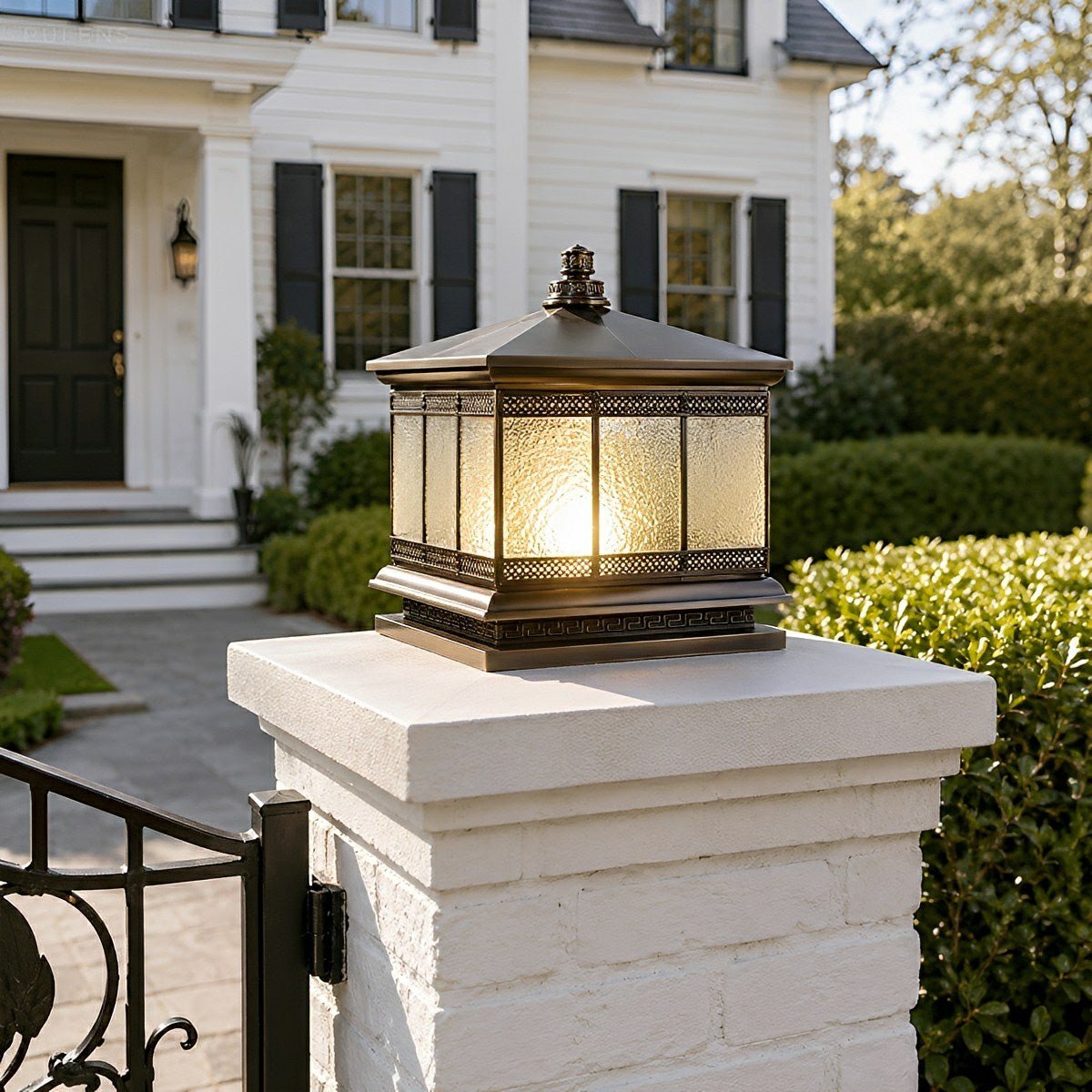 Dimmable Mission Outdoor Post Cap Light - Pulens