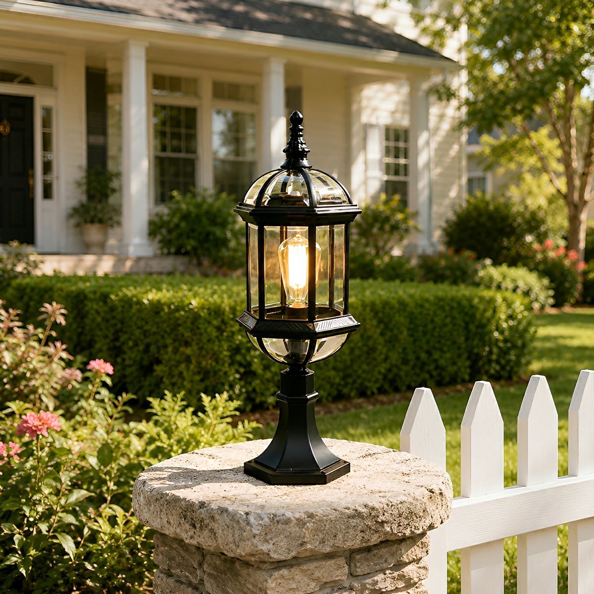 Dimmable Coach Lantern Outdoor Post Light - Pulens