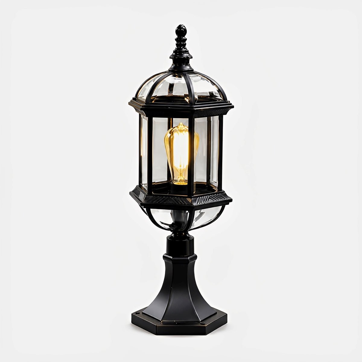 Dimmable Coach Lantern Outdoor Post Light - Pulens