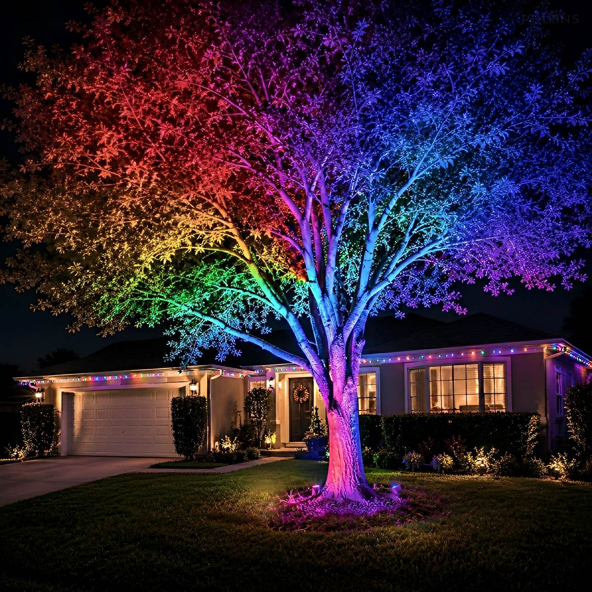 RGB LED Landscape Spot Light Outdoor Waterproof Tree Light - Pulens