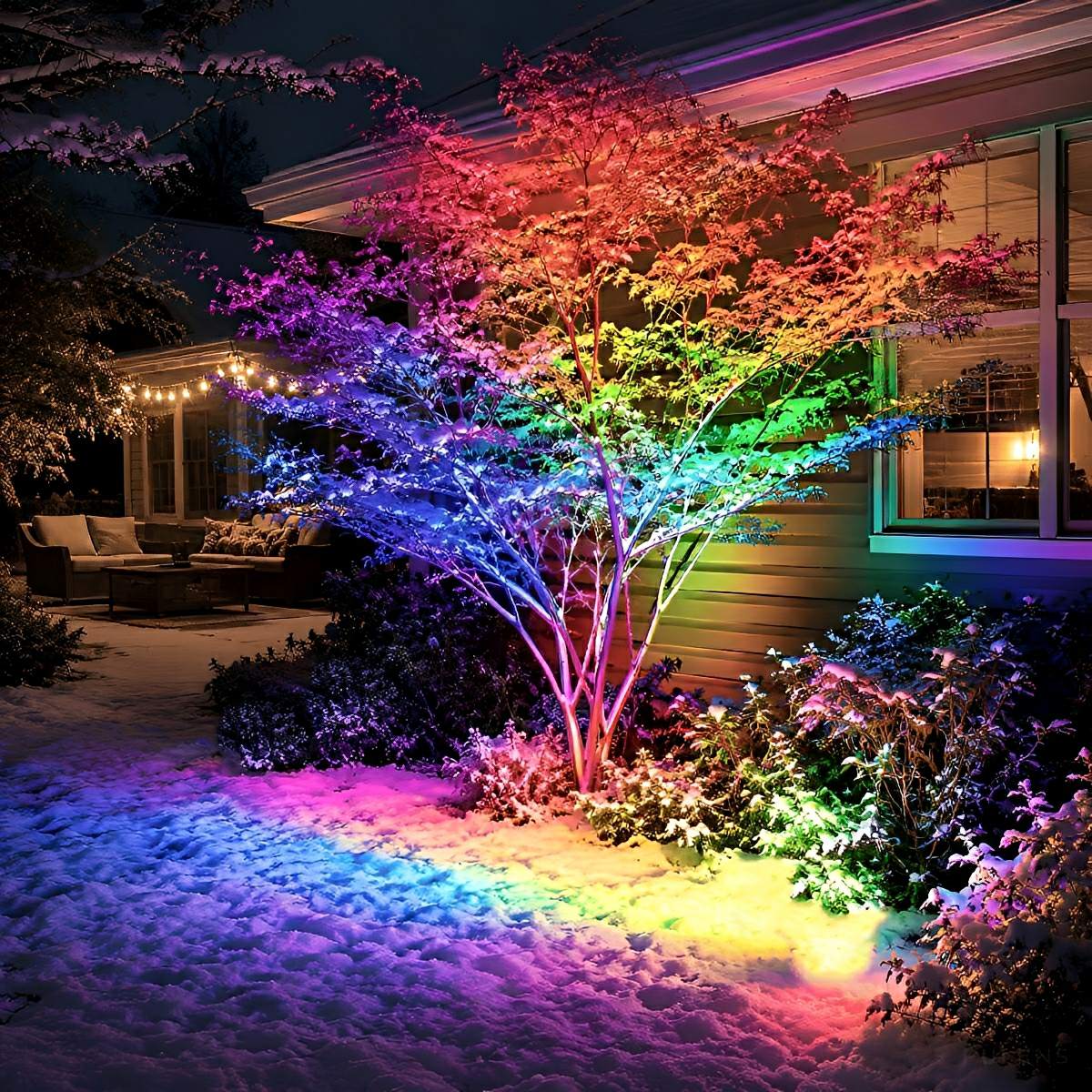 RGB LED Landscape Spot Light Outdoor Waterproof Tree Light - Pulens
