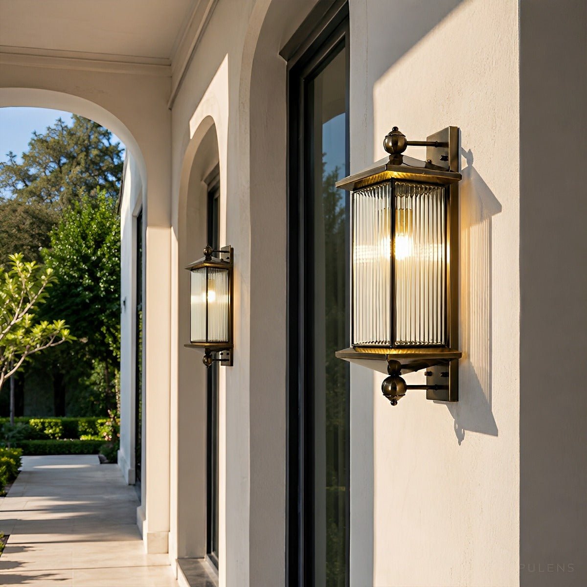 Dimmable Copper Outdoor Wall Lights - Pulens