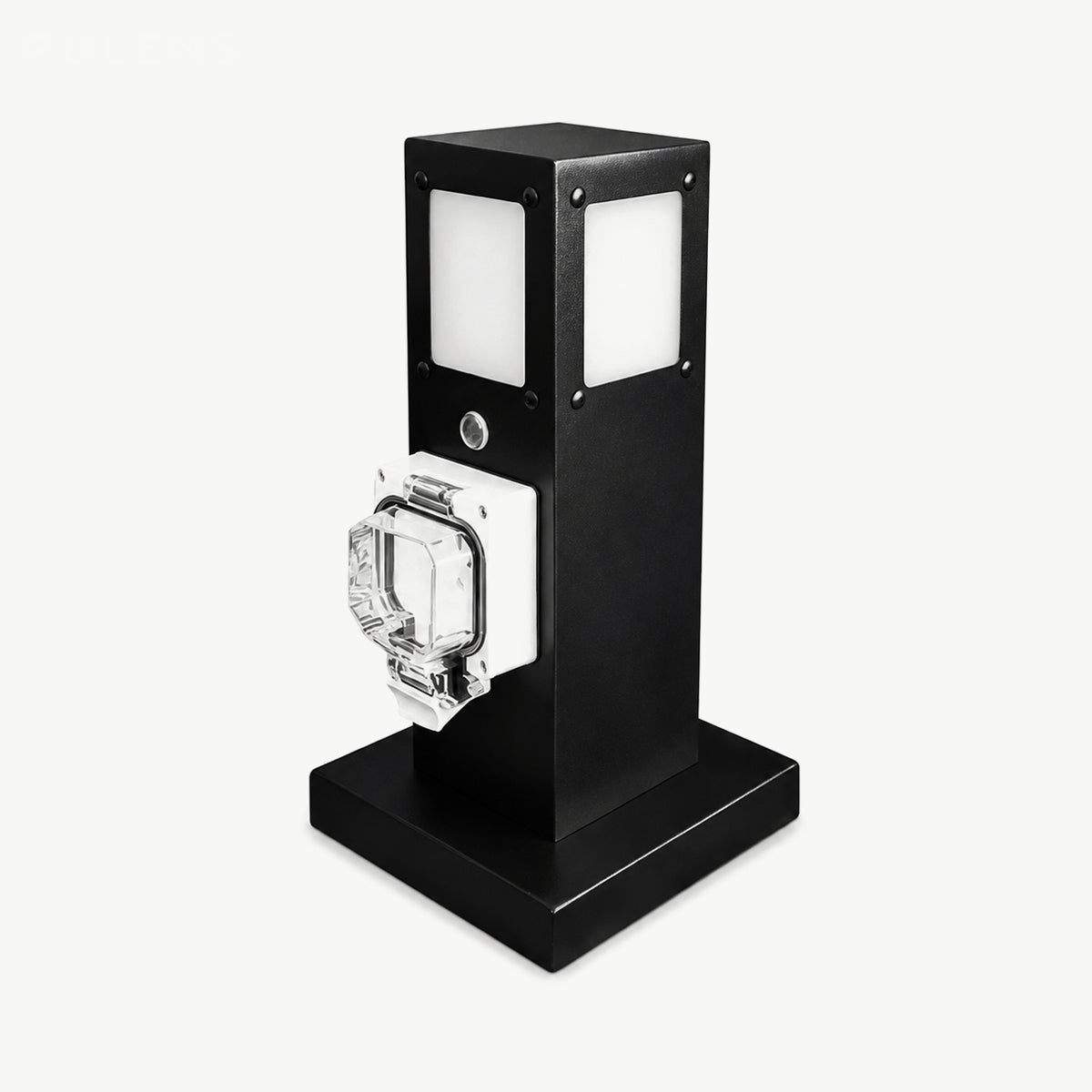 Steel Outdoor Waterproof Pathway Lights with GFCI-Protected Outlet - Pulens