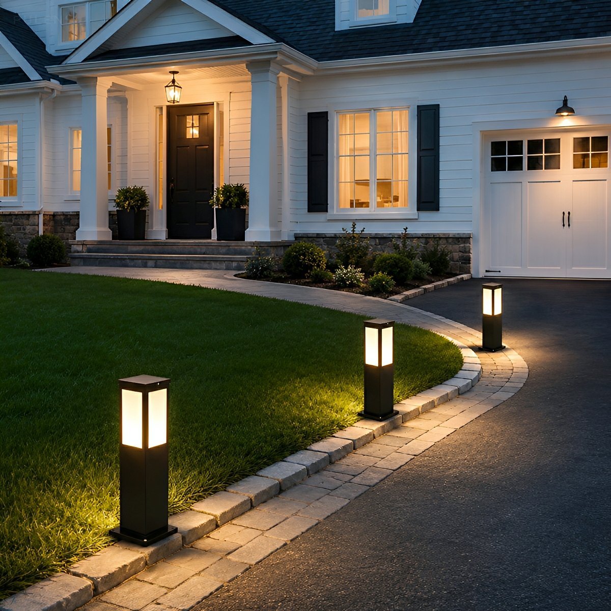 Dimmable Modern Bollard Path Light - Pulens