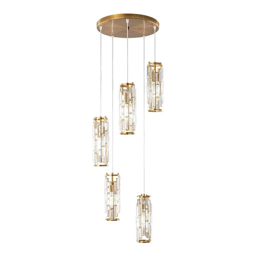 Dimmable Cascade Crystal Pendant Chandelier - Pulens