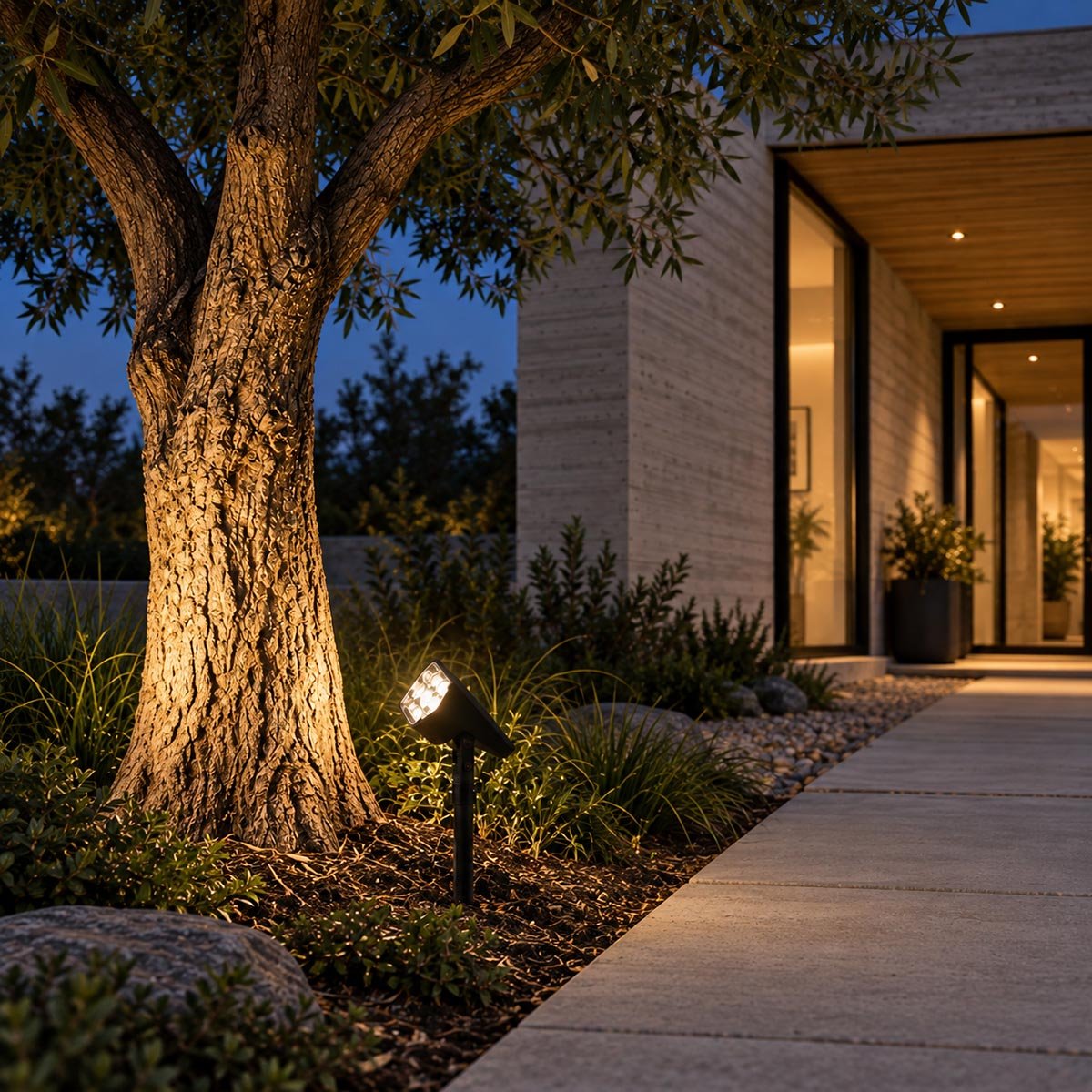 Waterproof Modern Solar LED Tree Spotlight Landscape Lighting - Pulens