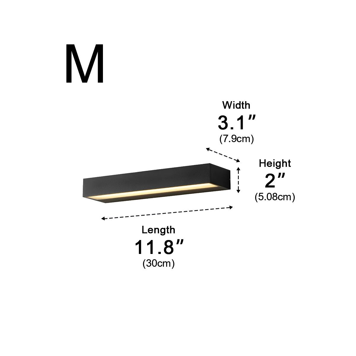Modern Linear Porch Outdoor Wall Light