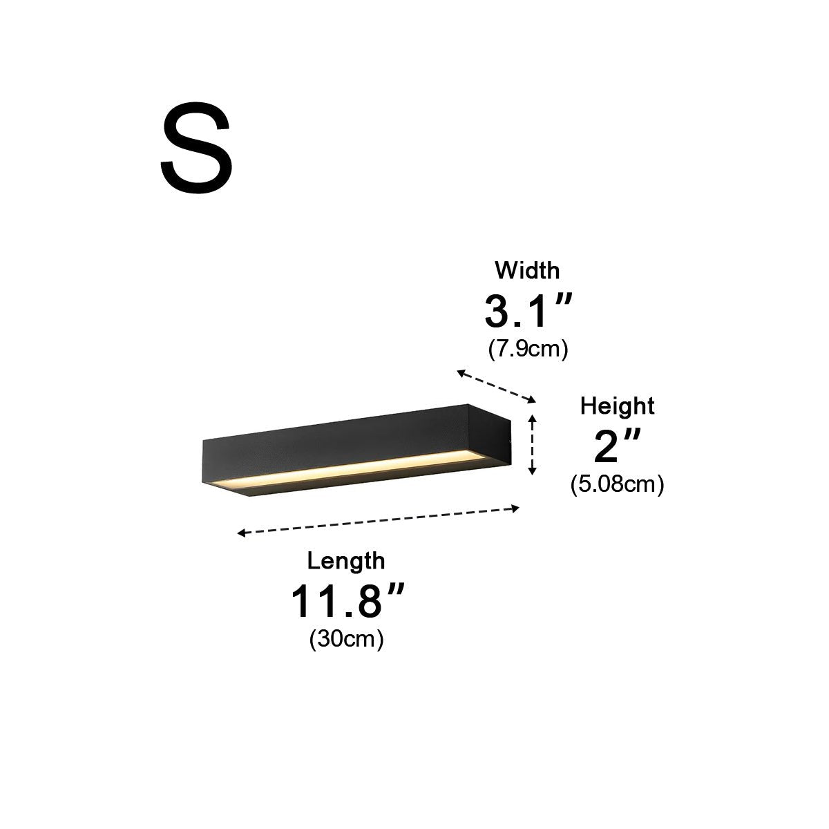 Modern Linear Porch Outdoor Wall Light
