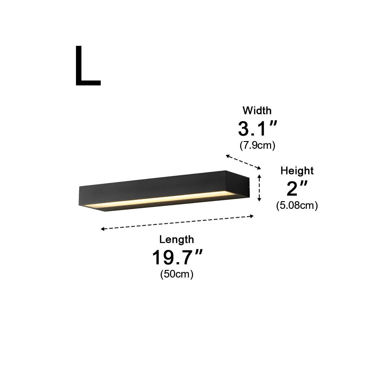 Modern Linear Porch Outdoor Wall Light