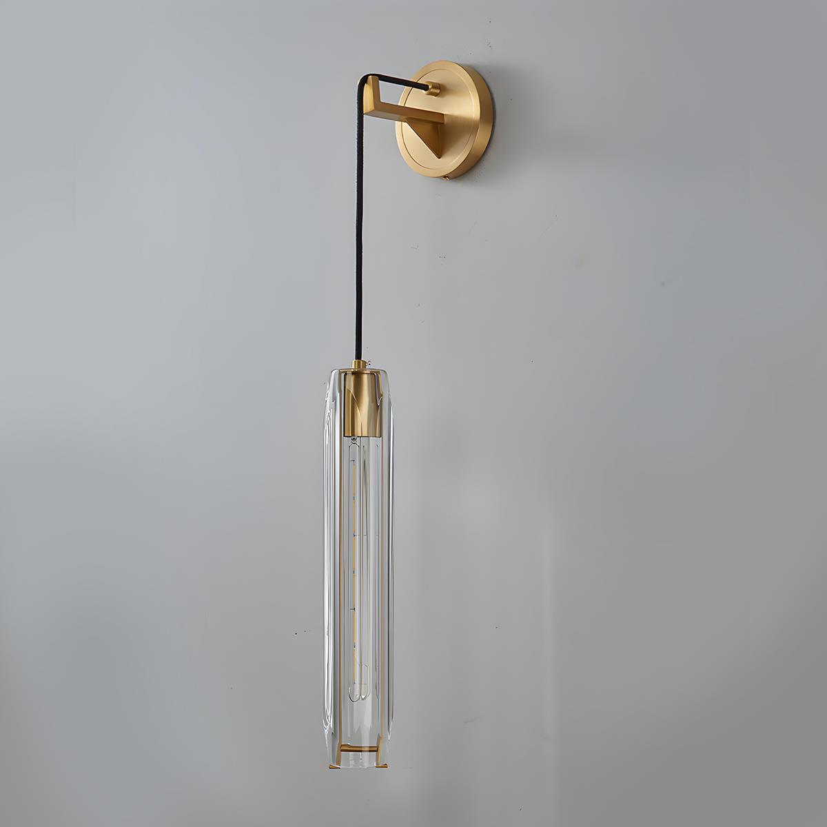 Dimmable Modern Cylinder Crystal Wall Sconce - Pulens