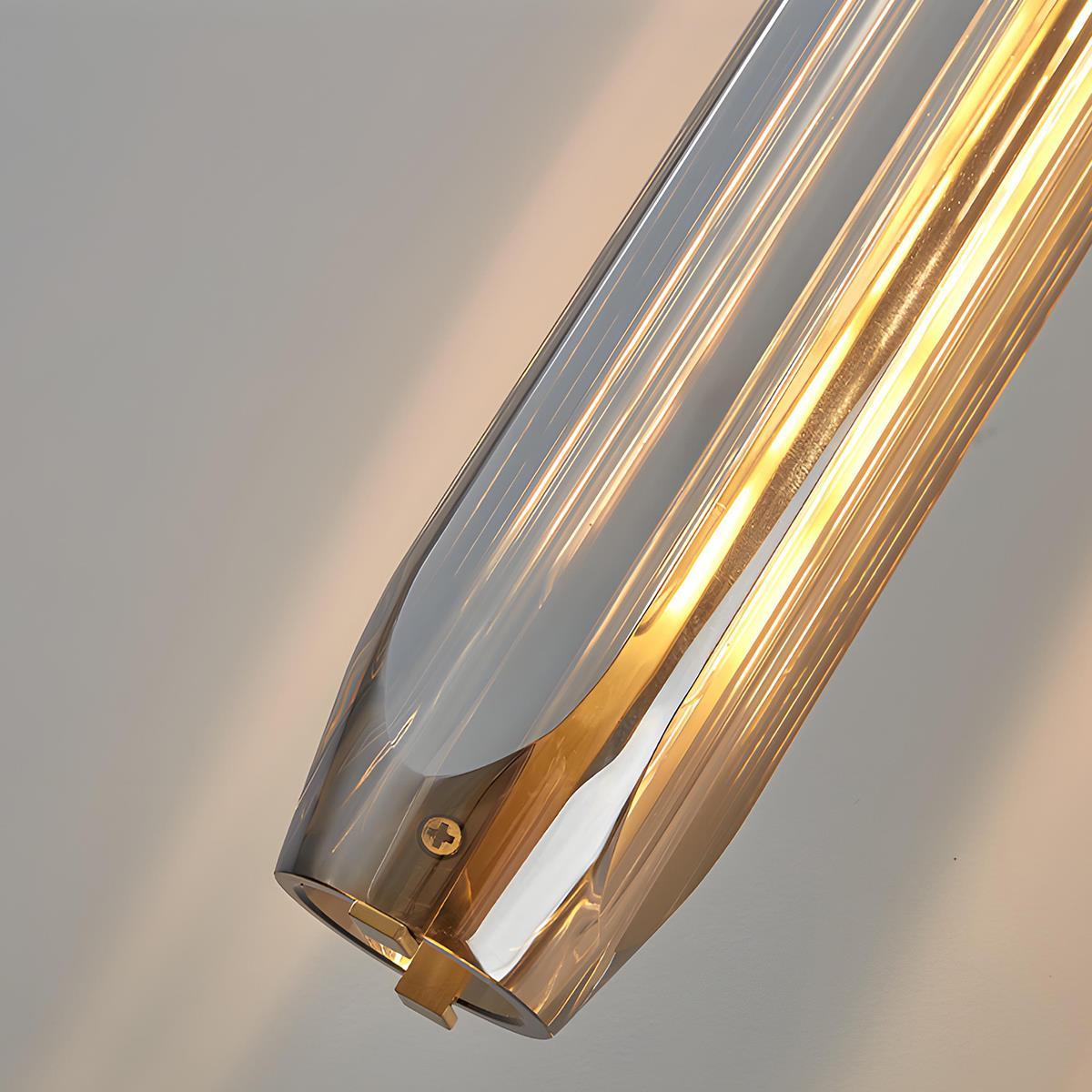 Dimmable Modern Cylinder Crystal Wall Sconce - Pulens