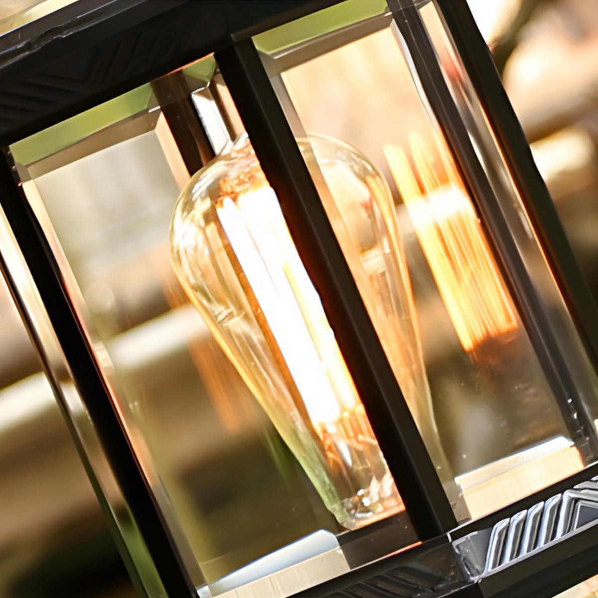 Dimmable Coach Lantern Outdoor Post Light - Pulens
