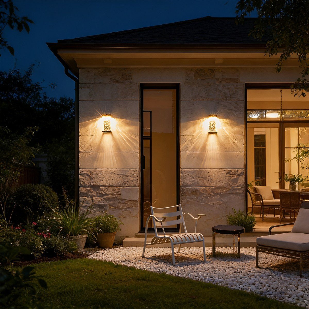 Modern Waterproof Water Wave LED Outdoor Wall Light - Pulens