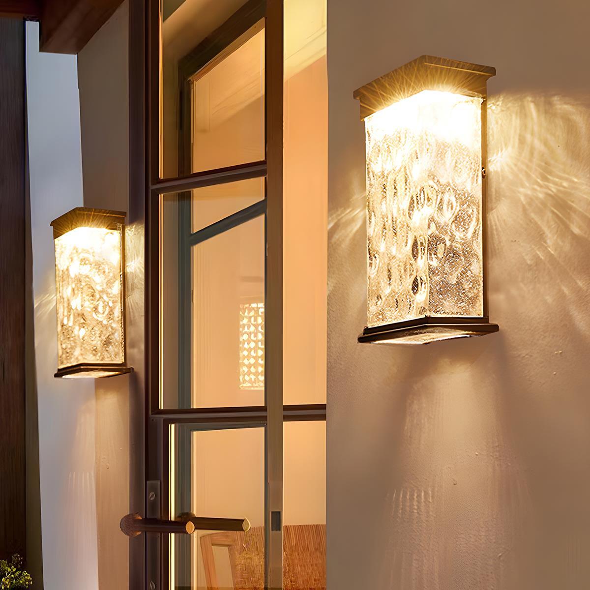 Modern Waterproof Water Wave LED Outdoor Wall Light - Pulens