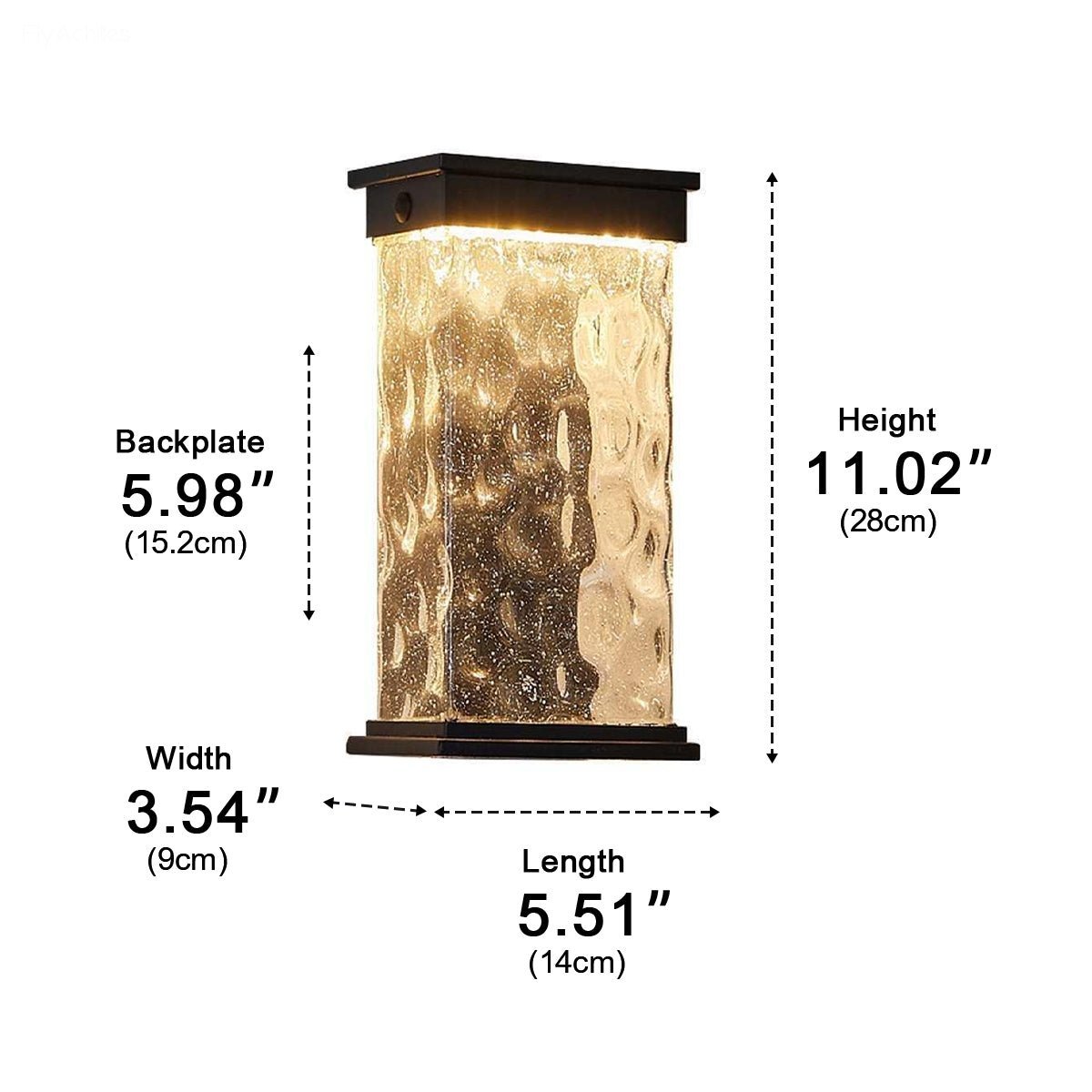 Modern Waterproof Water Wave LED Outdoor Wall Light - Pulens
