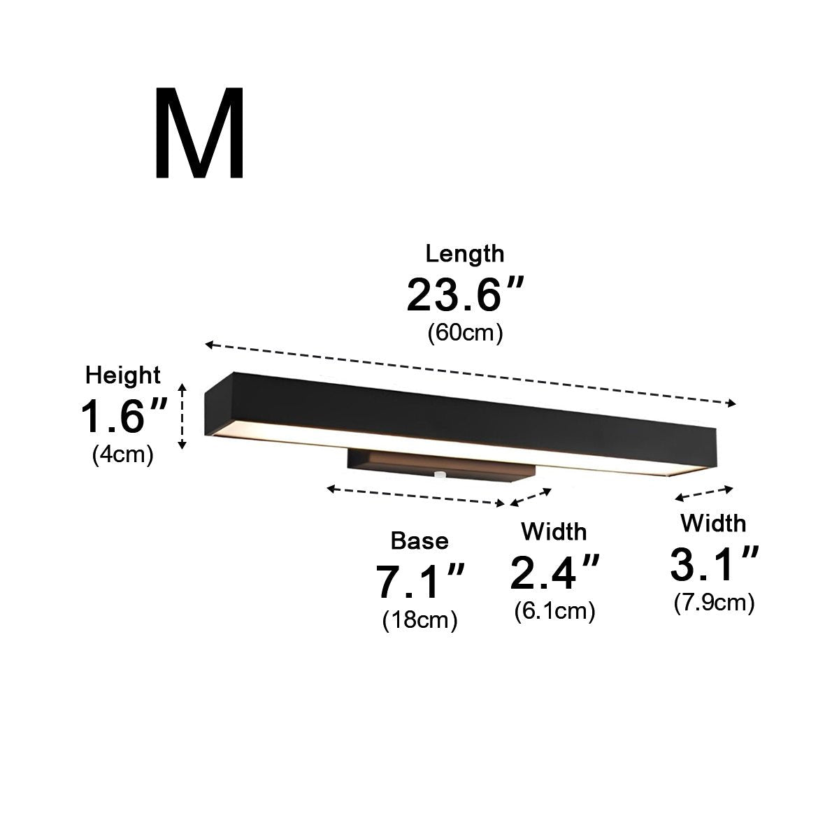 Dimmable Modern Sleek Linear Outdoor Wall Light - Pulens