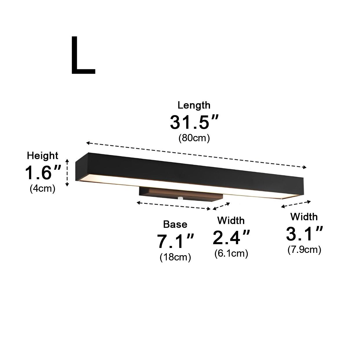 Dimmable Modern Sleek Linear Outdoor Wall Light - Pulens