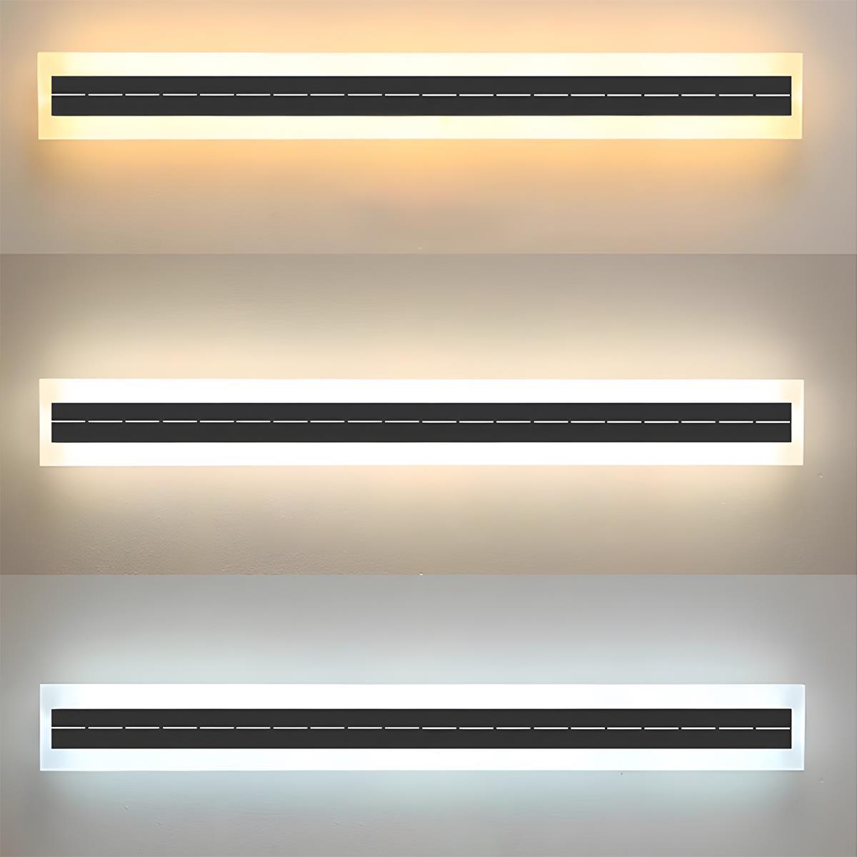 Modern Solar Waterproof Linear LED Outdoor Wall Light - Pulens