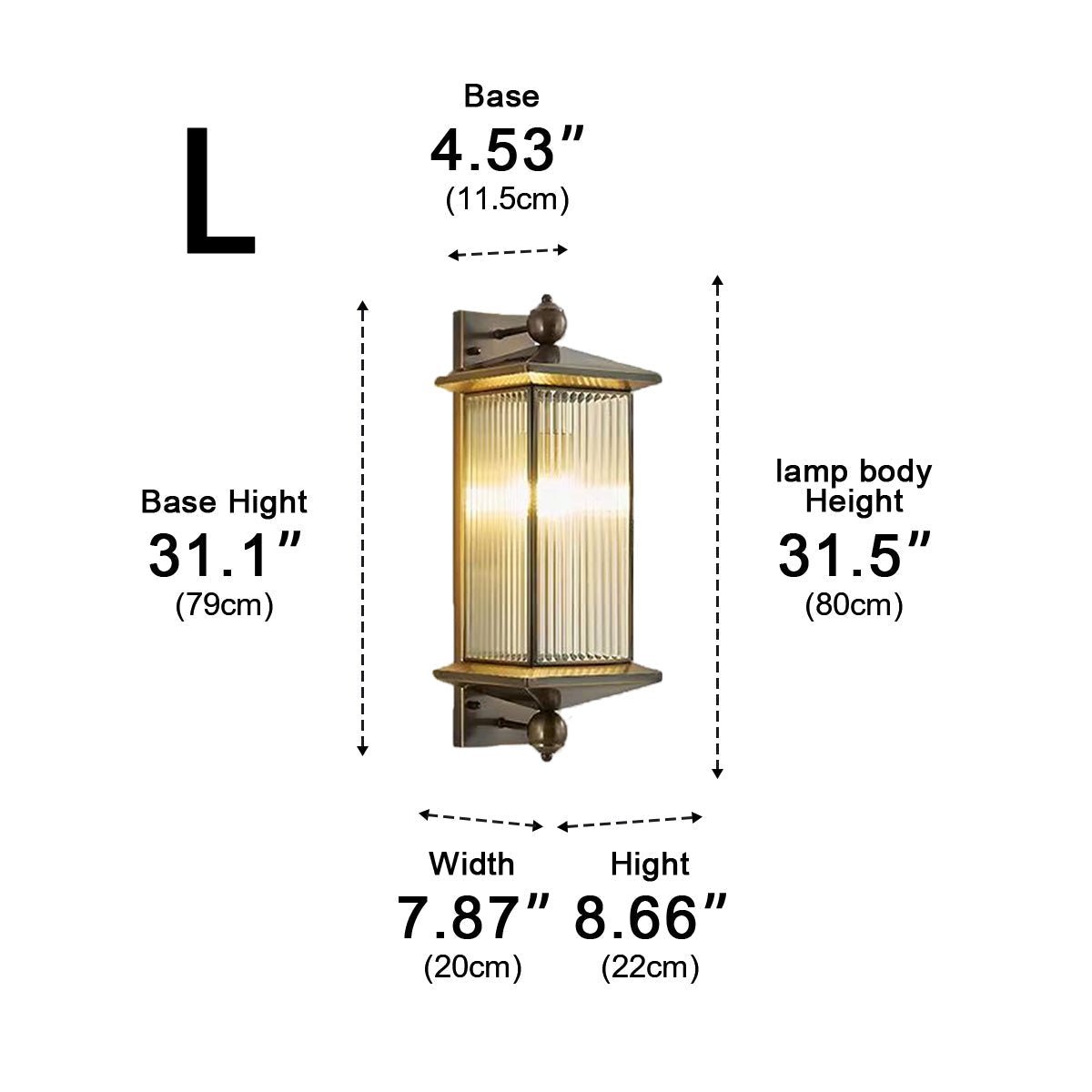 Dimmable Copper Outdoor Wall Lights - Pulens