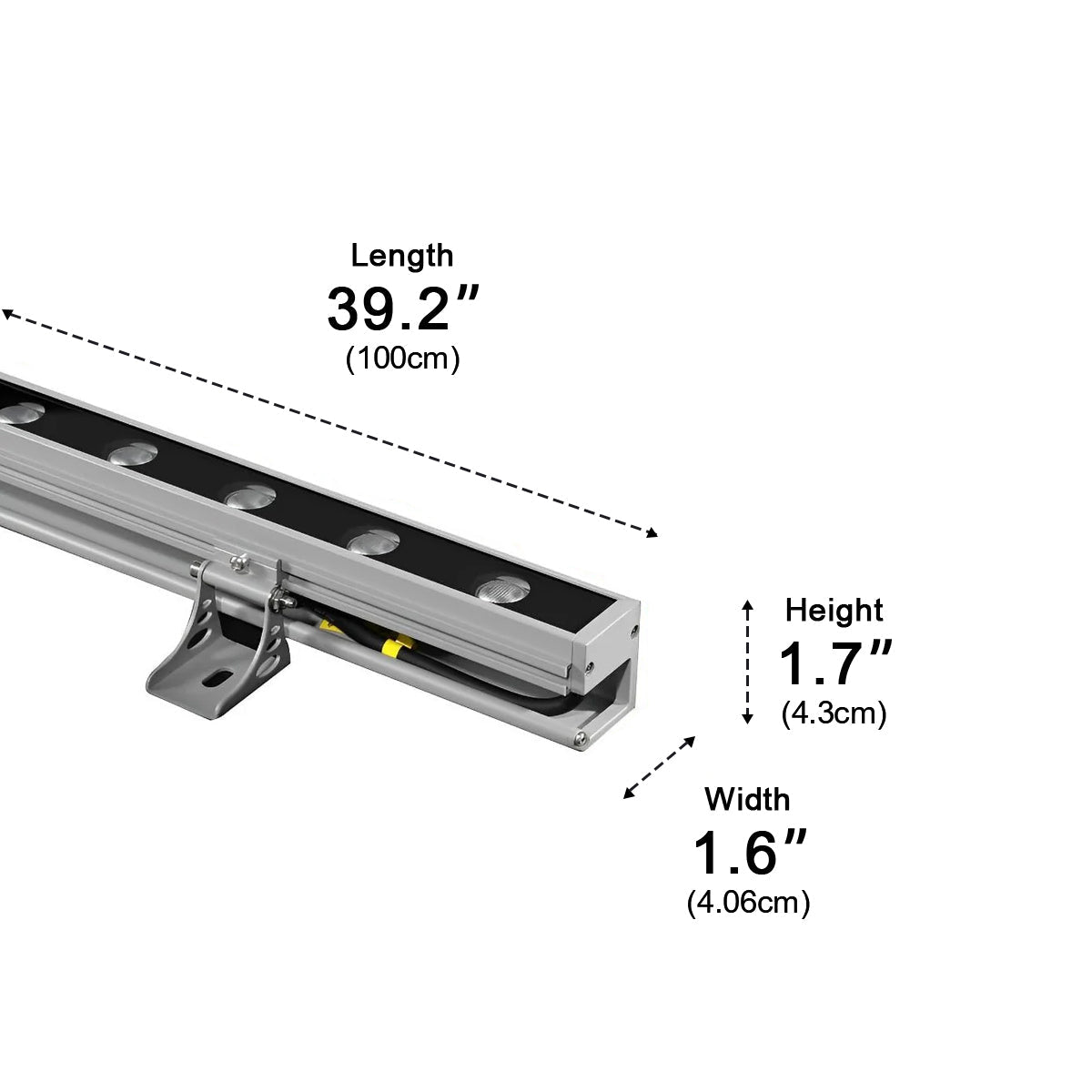Waterproof Linear LED Outdoor Wall Washer Light DC24V - Pulens