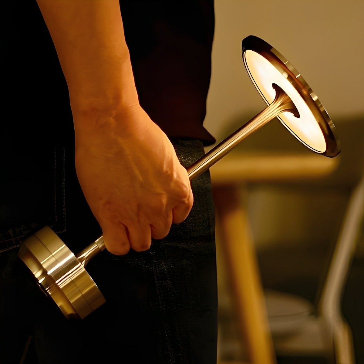 Modern Dimmable Floating Dish LED Table Lamp - Pulens
