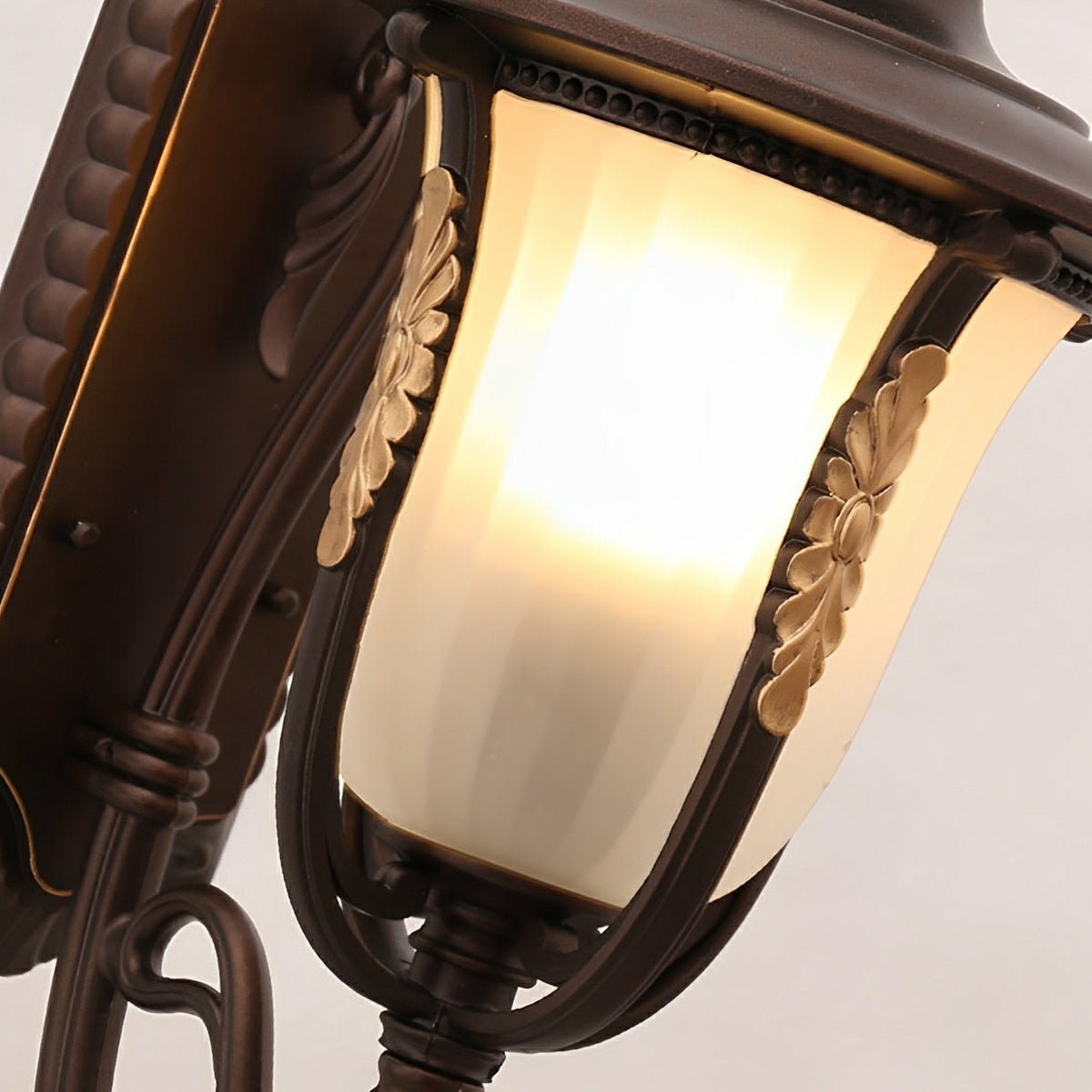 Dimmable Shepherd Hook Coach Outdoor Wall Light - Pulens