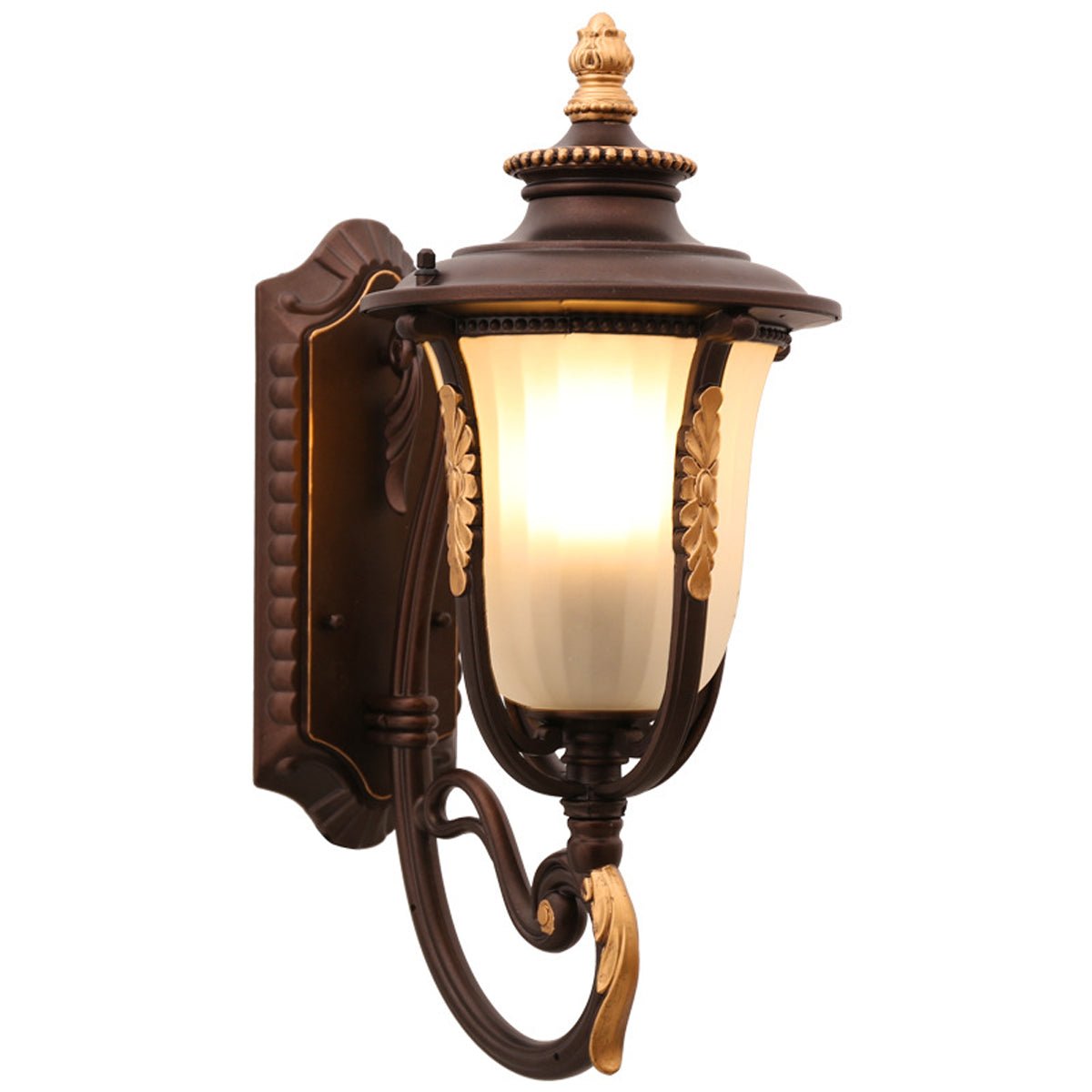 Dimmable Shepherd Hook Coach Outdoor Wall Light - Pulens
